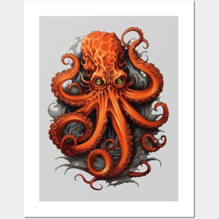 Octopus Tattoo Posters and Art